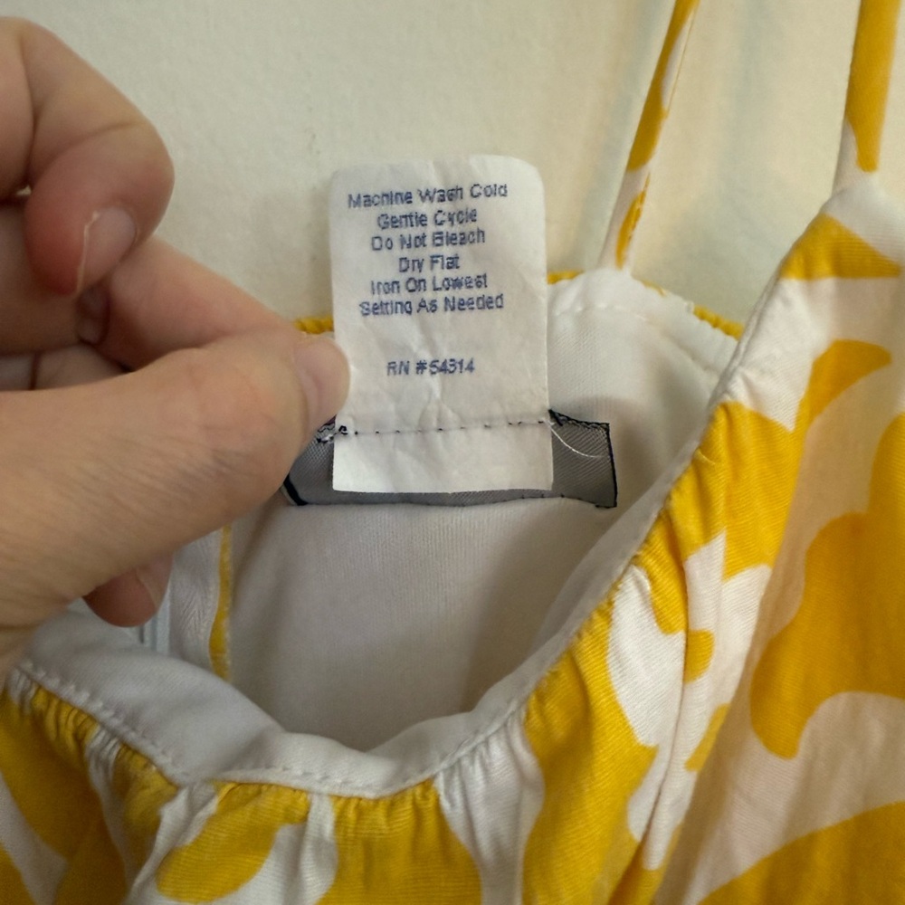 {B. darlin}-Size 5/6-Yellow and White Patterned Dress - Picture 4 of 6